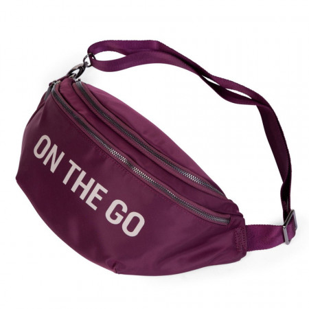 BANANA BAG ON THE GO HIP BAG, AUBERGINE