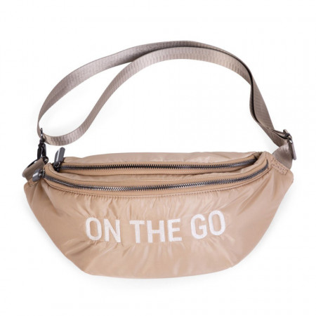 BANANA BAG ON THE GO HIP BAG, PUFFERED BEIGE