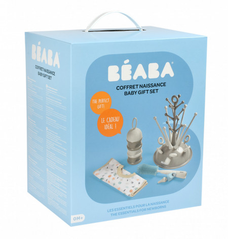 BEABA baby poklon set (stalak, posuda za mleko, četka, portikla)