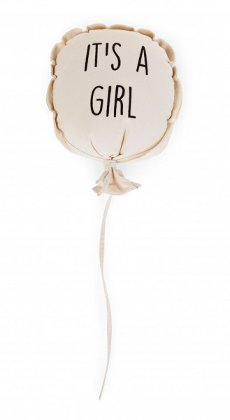Childhome Balon od platna - It's A Girl - Zidna dekoracija - 35x26x8 Cm