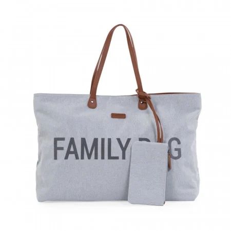 Childhome FAMILY BAG, canvas, grey