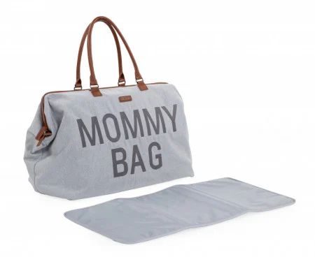 Childhome MOMMY BAG BIG, canvas, grey