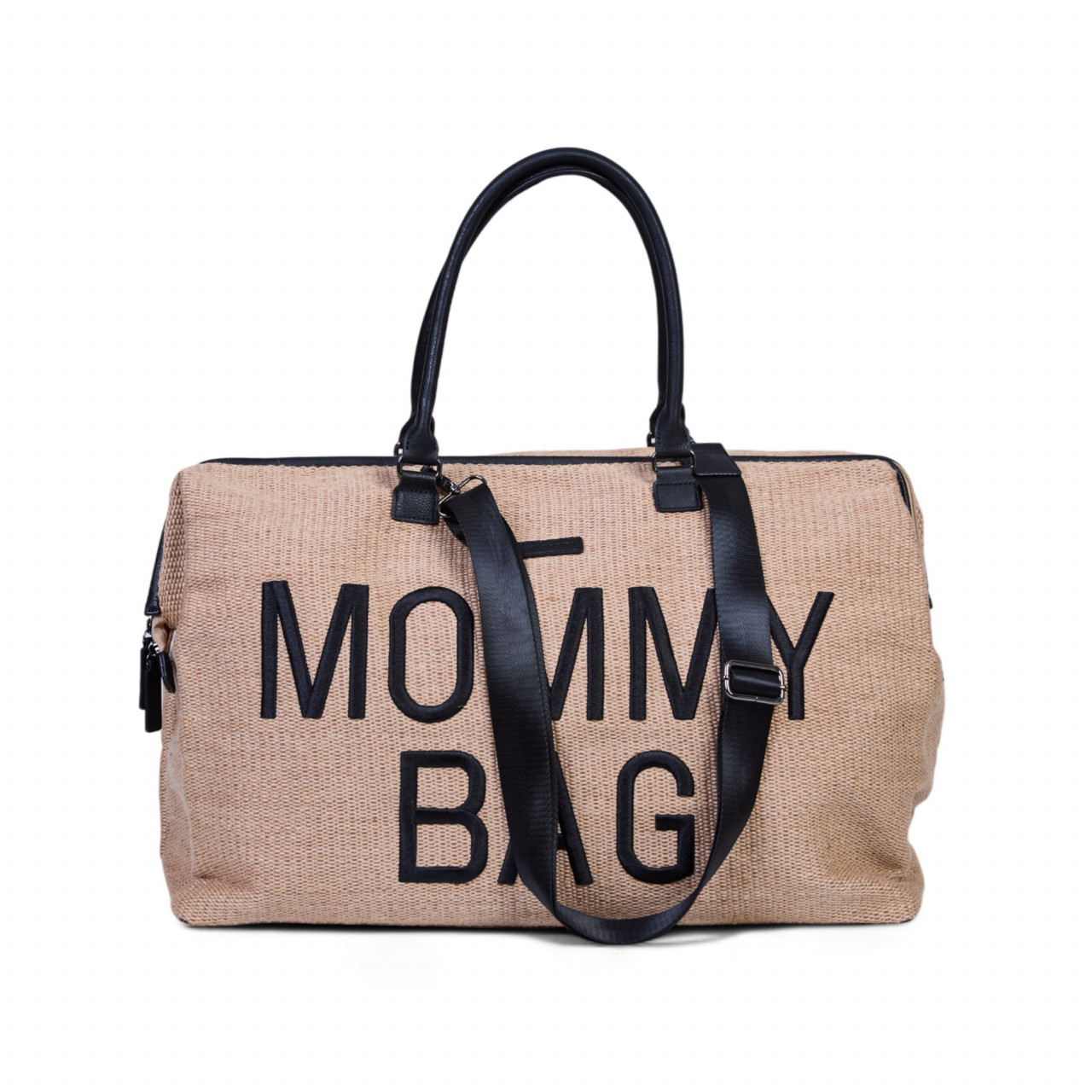 Childhome MOMMY BAG BIG, Raffia look