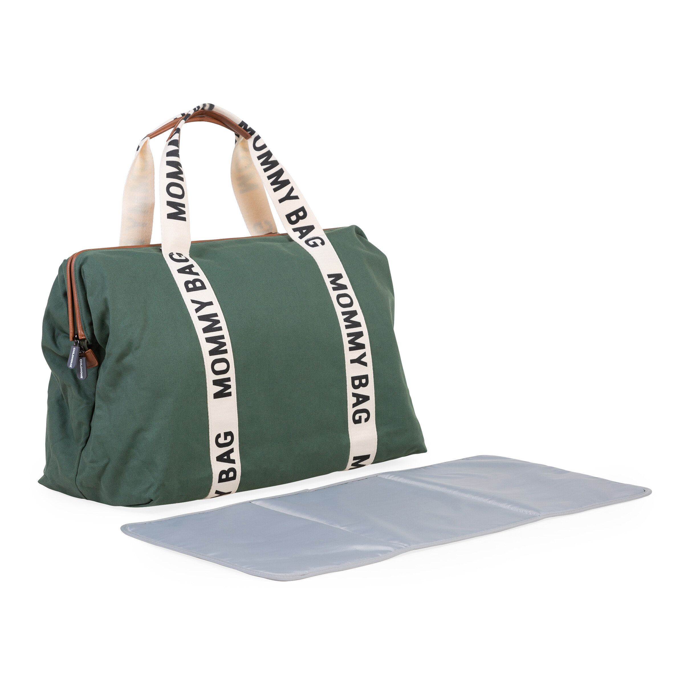 Childhome Mommy Bag ® Nursery Bag - Signature - Canvas - Green