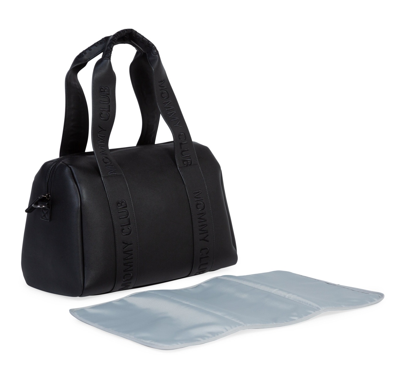 Childhome Mommy Club Nursery Bag - Signature - Vegan Leather - Black