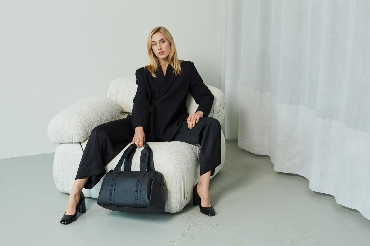 Childhome Mommy Club Nursery Bag - Signature - Vegan Leather - Black