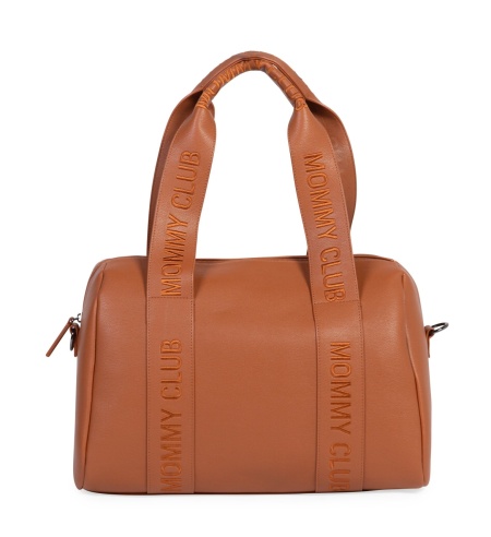 Childhome Mommy Club Nursery Bag - Signature - Vegan Leather - Brown
