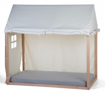 Chilhome krevet u obliku kućice sa belom tendom(70x140)