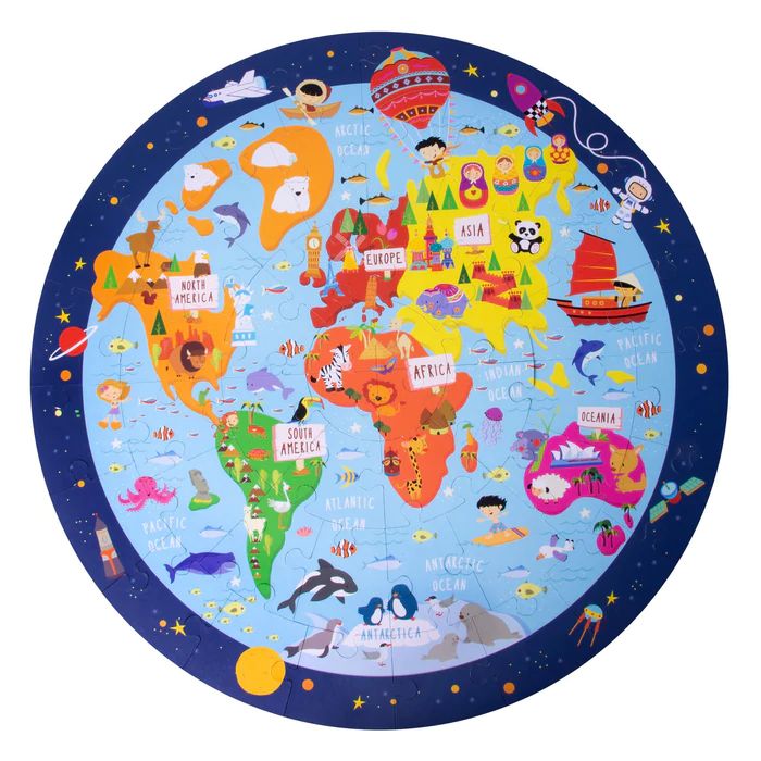 Apli Kružne puzzle - Mapa sveta