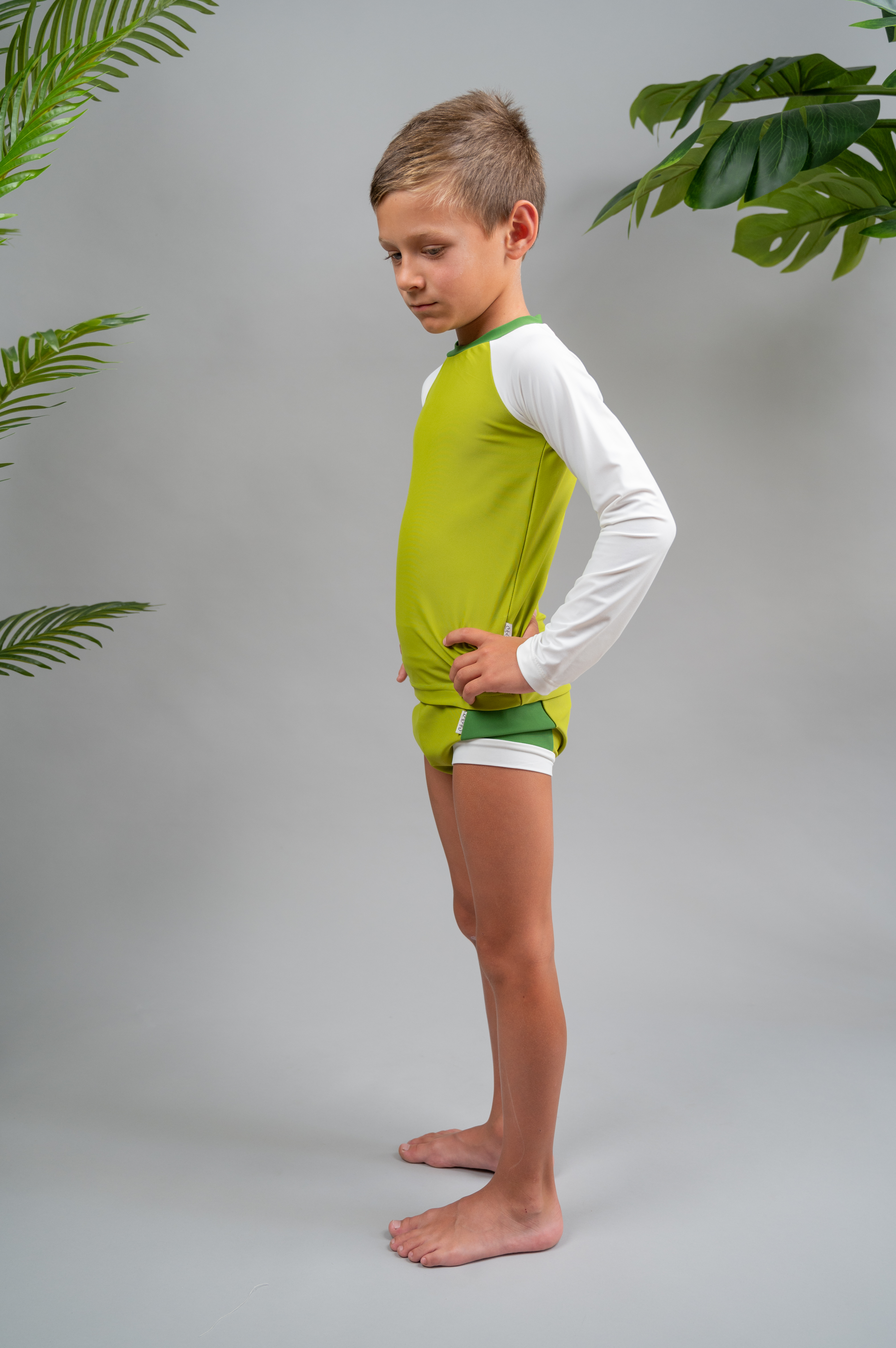 Obebe surfer set svetlo zeleni junior (7-12god)