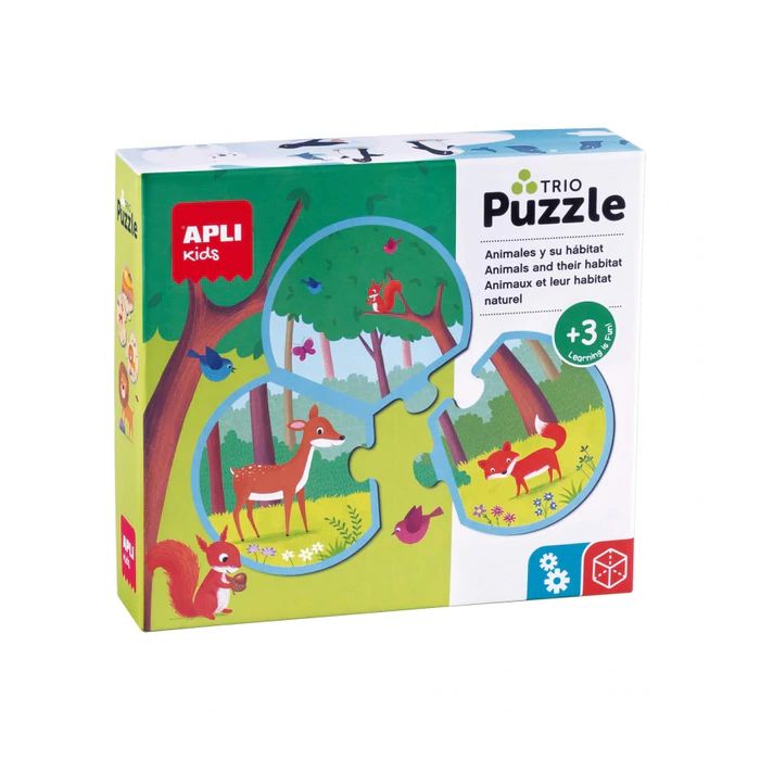 Trio puzzle - životinje