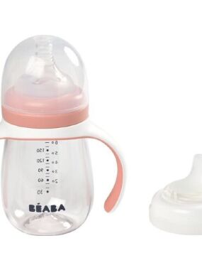 Beaba bočica 2 u 1 210ml -Roze boja