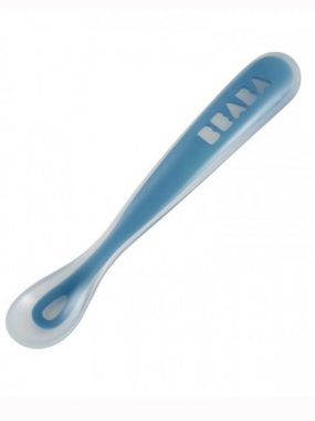 Beaba silikonska 1st kašičica blue