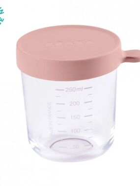 Beaba staklena posuda  za čuvanje hrane 250ml roze