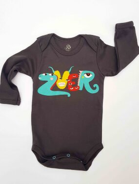 Bubica bodić za bebe ZVER (siva)